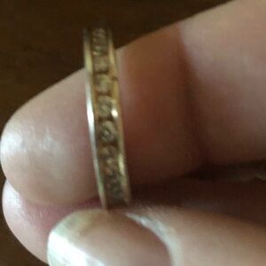 Gold Over Sterling Halo Ring-  747 $30 or $25 w/offer